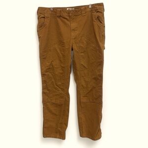 Dickies Women’s Brown Carpenter Double Knee Rugged Work Pants Jeans size 16 R